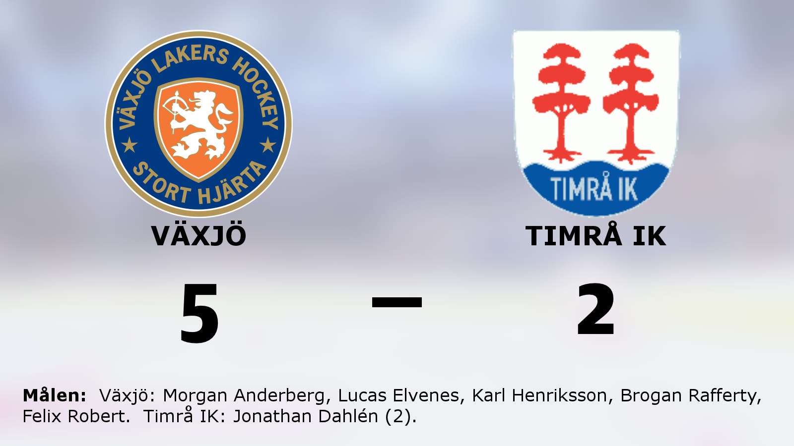 Seger för Växjö mot Timrå IK