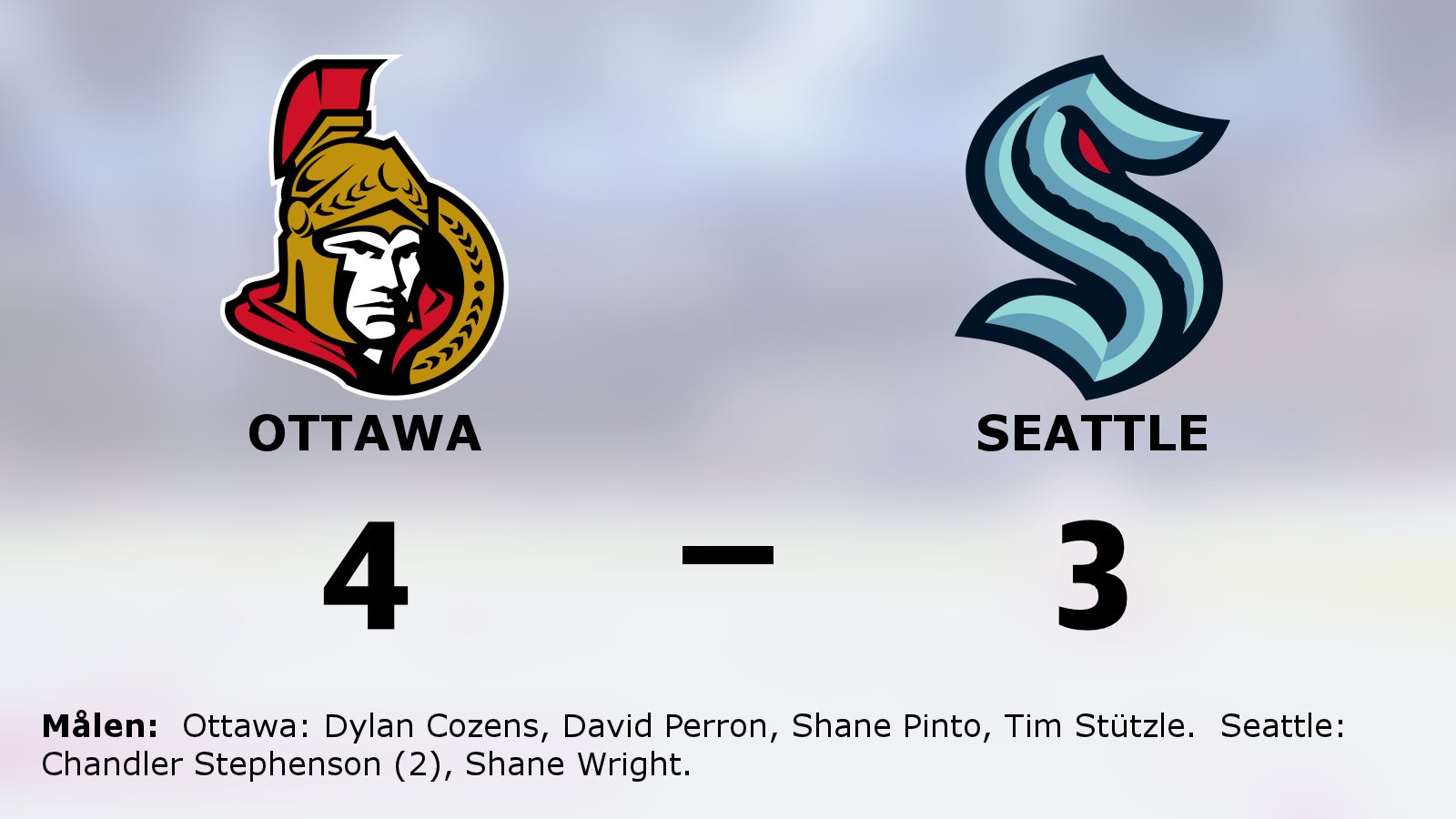 Straffar avgjorde – Ottawa vann mot Seattle