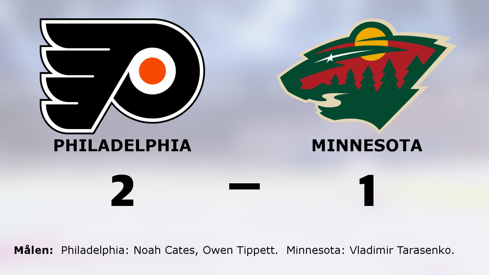Philadelphia vinnare mot Minnesota – avgjorde i förlängningen