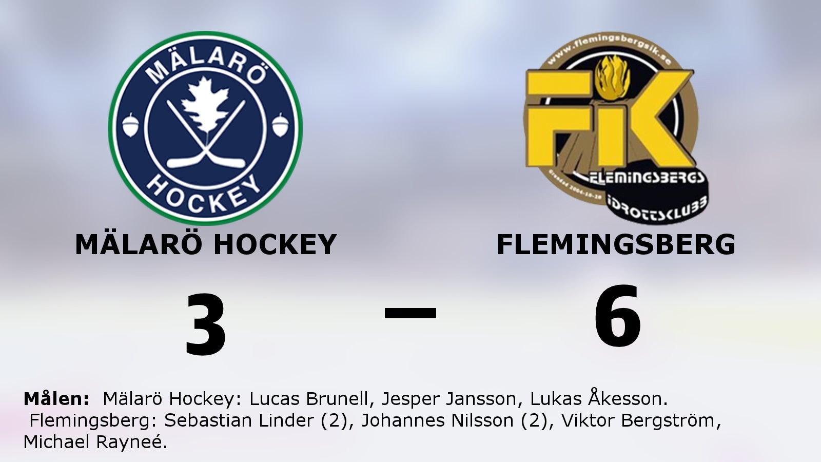 Förlustsviten bruten för Flemingsberg – efter 6–3 mot Mälarö Hockey