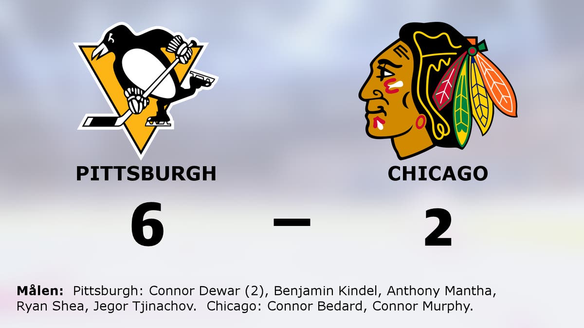 Segersviten fortsätter för Pittsburgh efter vinst mot Chicago