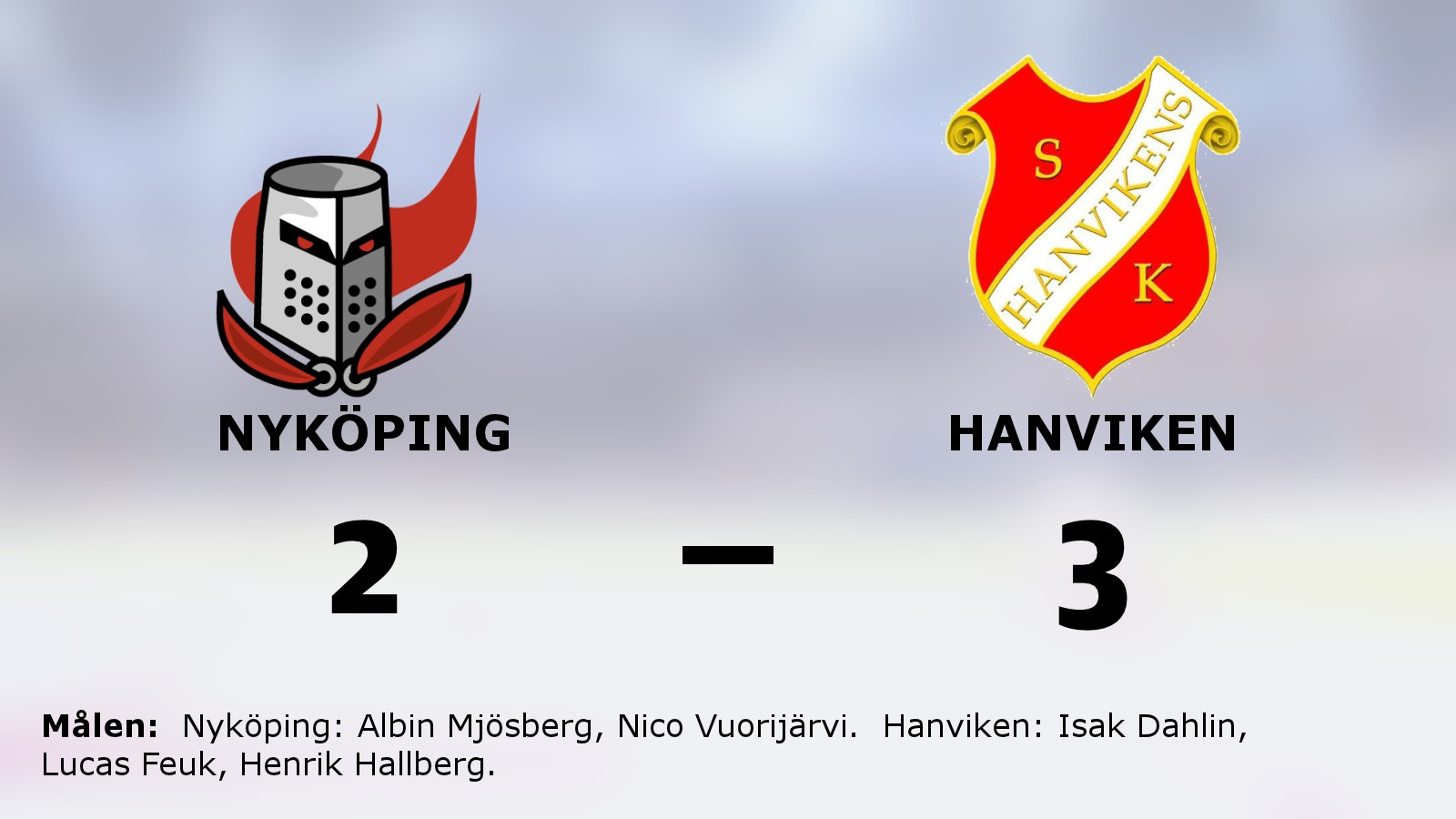 Hanvikens segerrad mot Nyköping intakt