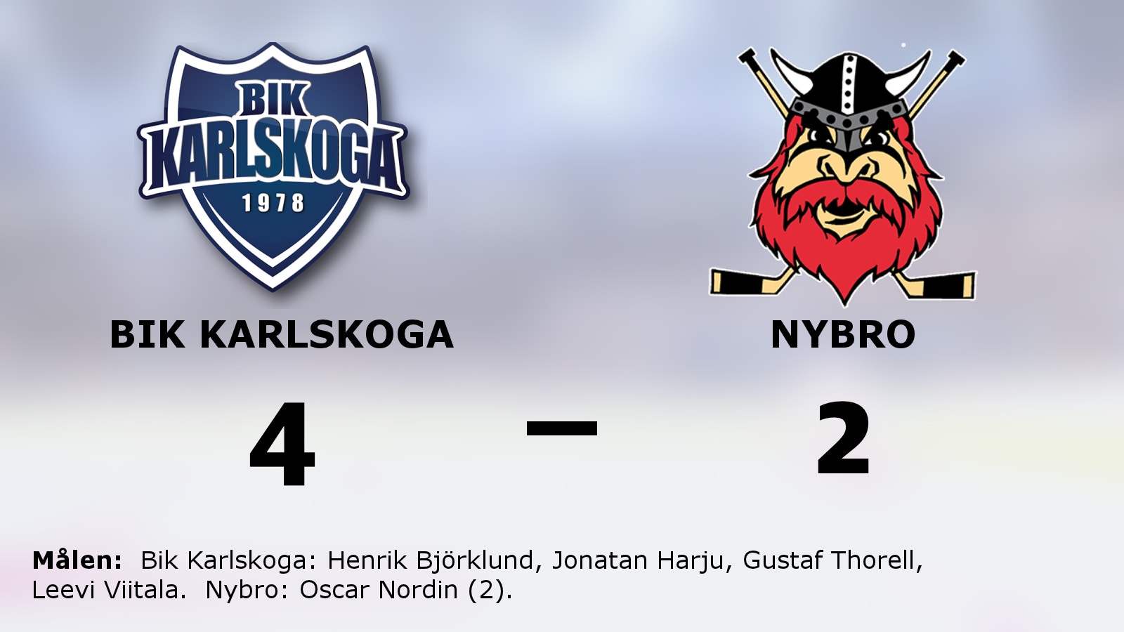 Seger igen för Bik Karlskoga – leder med 2-0 mot Nybro
