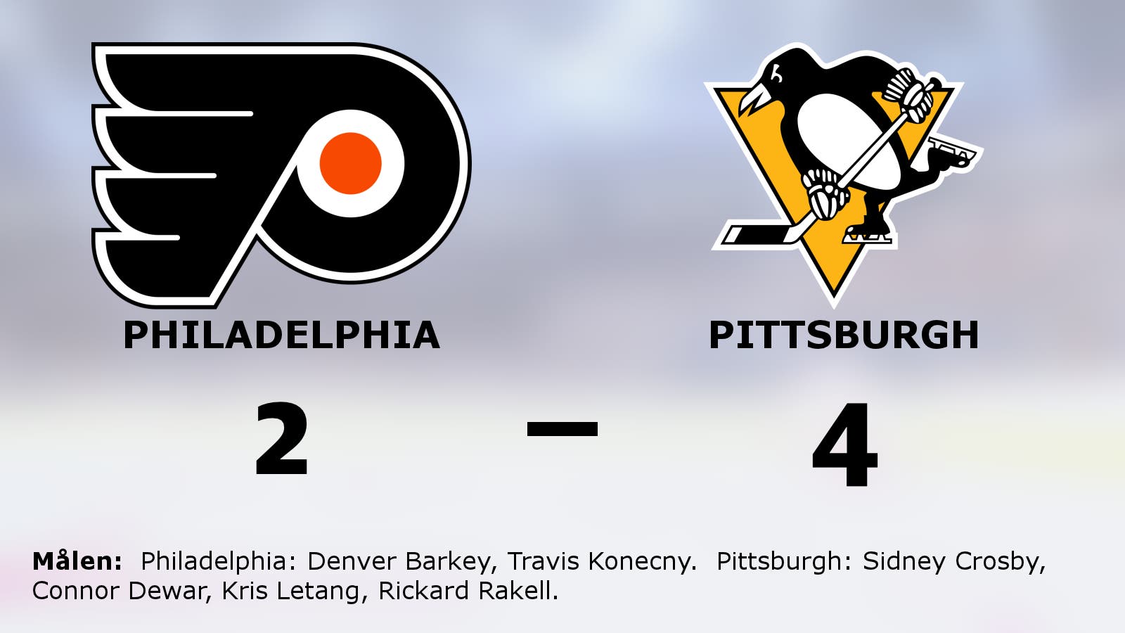 Pittsburgh vann – håller serien mot Philadelphia vid liv