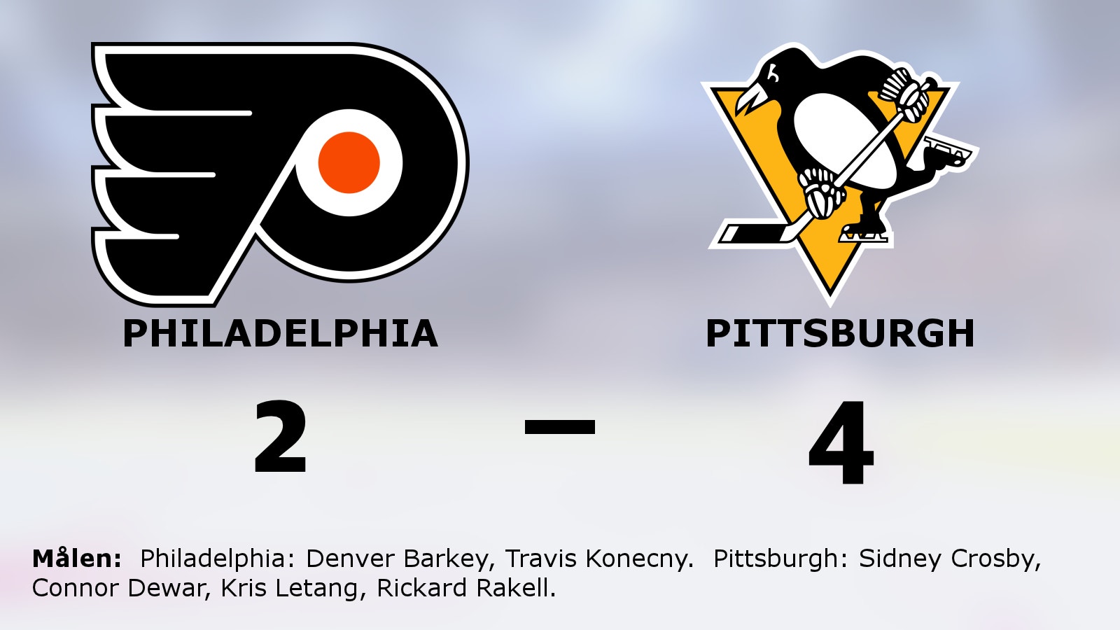 Pittsburgh vann – håller serien mot Philadelphia vid liv