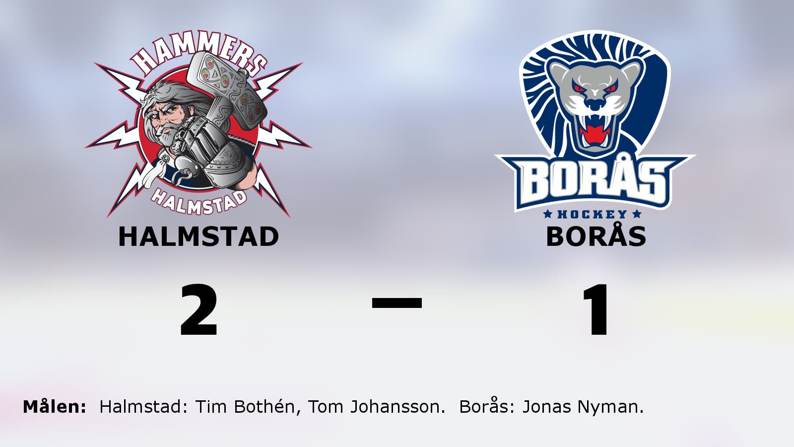 Bothén och Johansson klev fram som matchvinnare mot Borås