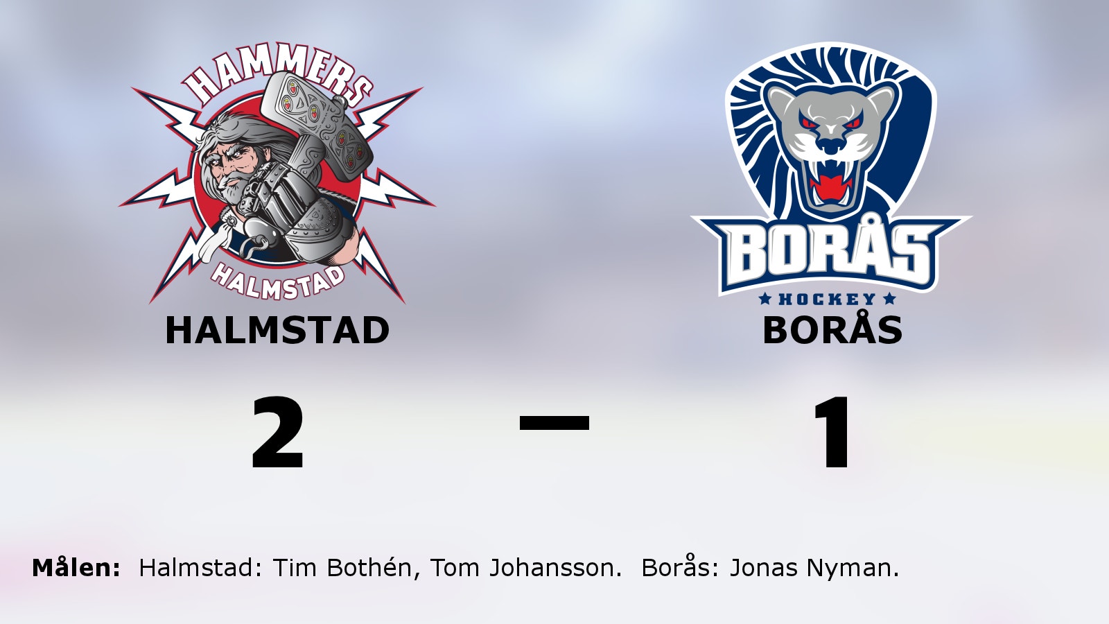 Bothén och Johansson klev fram som matchvinnare mot Borås