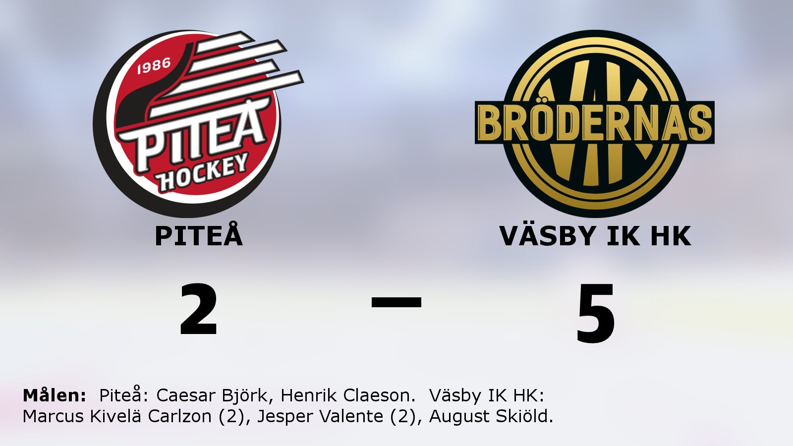 Väsby IK HK besegrade Piteå på bortaplan