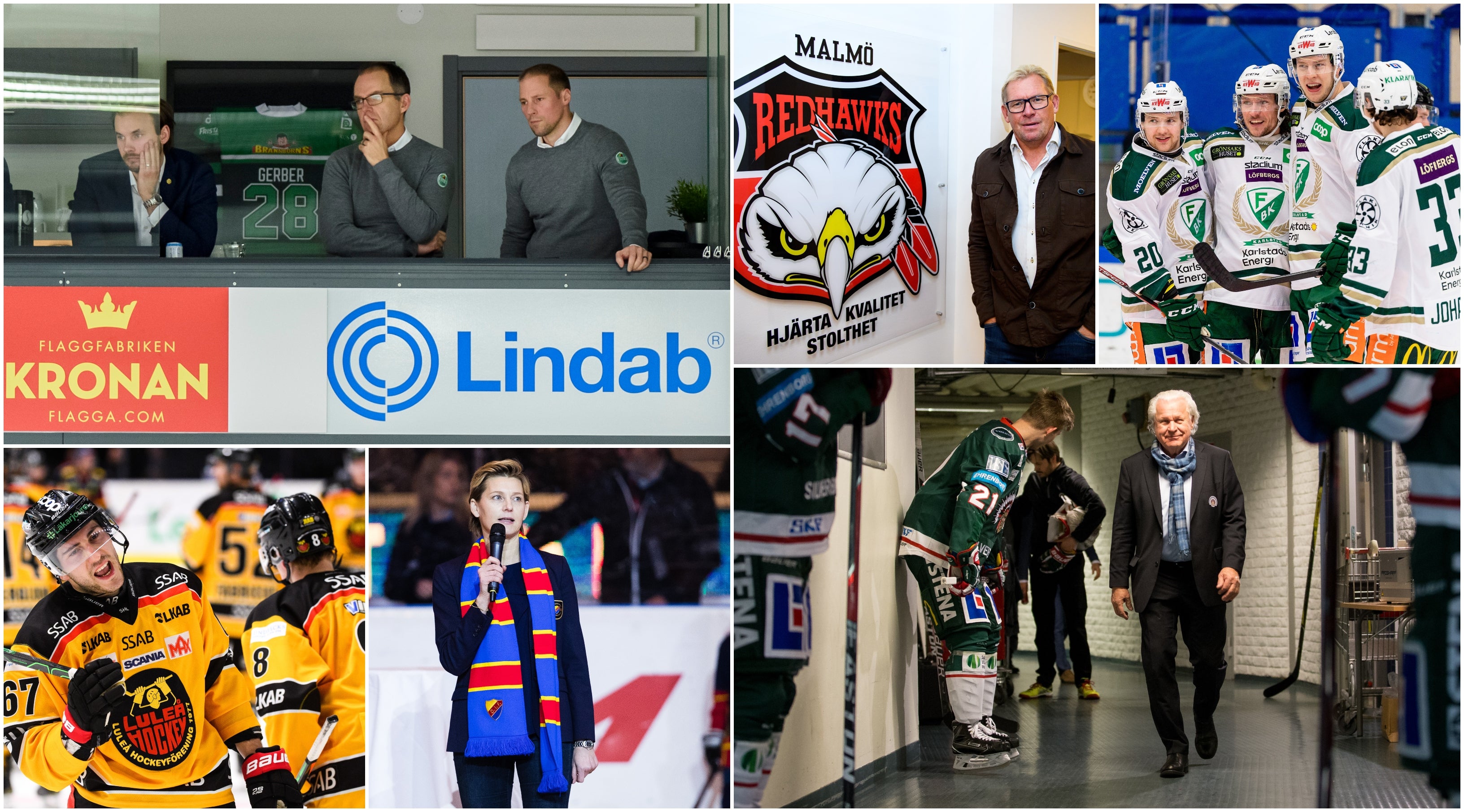 (14336) SHL-klubbarnas resultat collage
