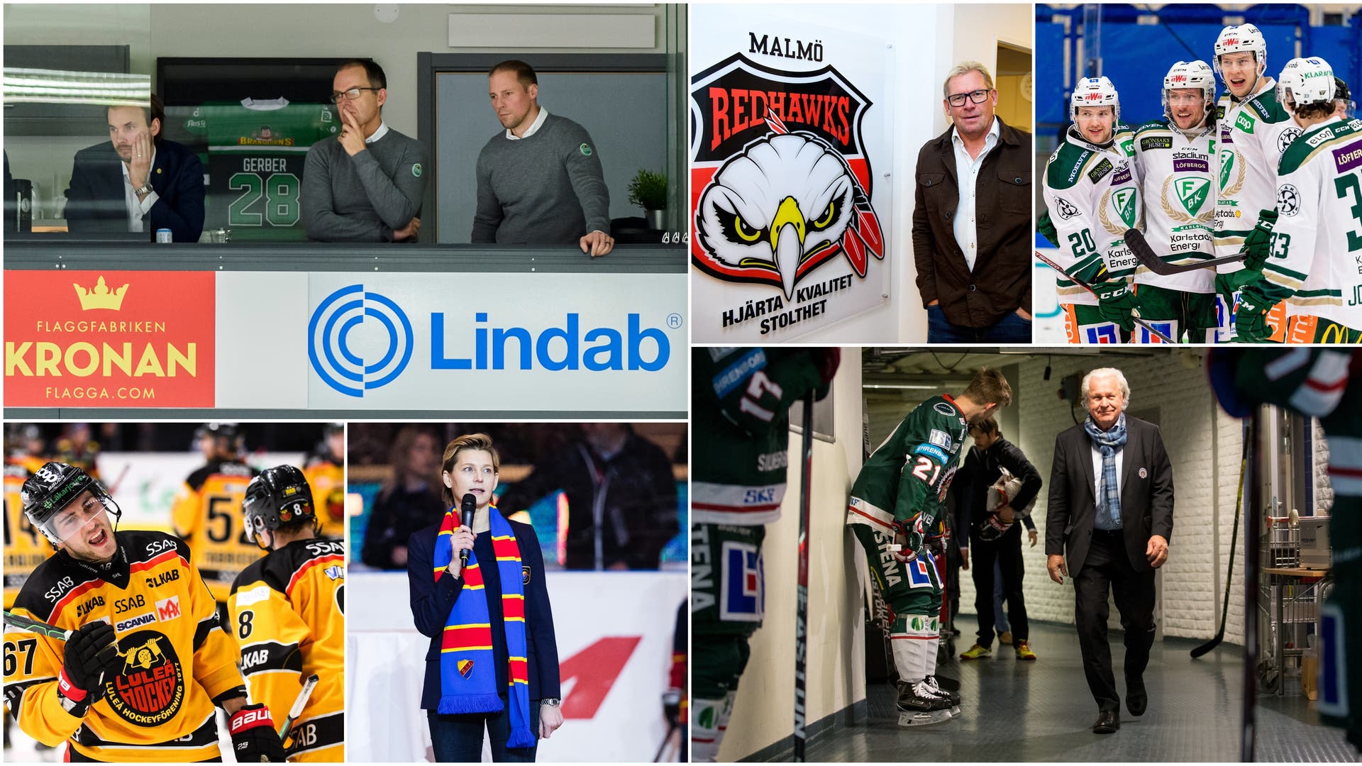 (14336) SHL-klubbarnas resultat collage
