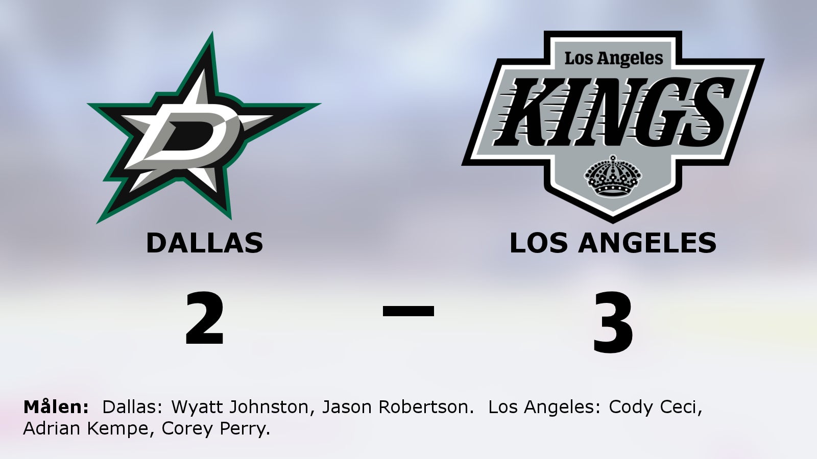 Los Angeles starkast – avgjorde i förlängningen mot Dallas