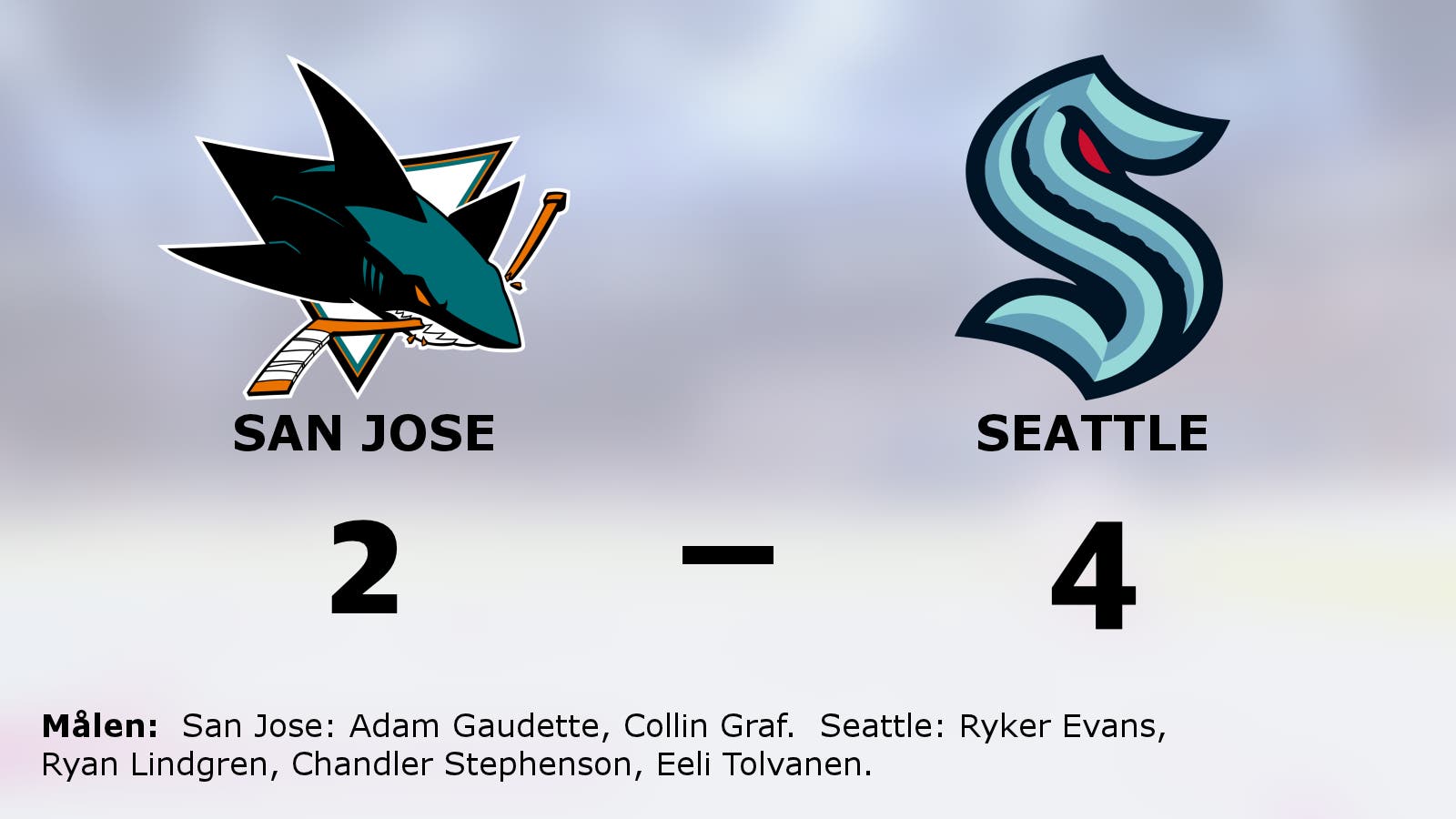 Äntligen seger för Seattle mot San Jose