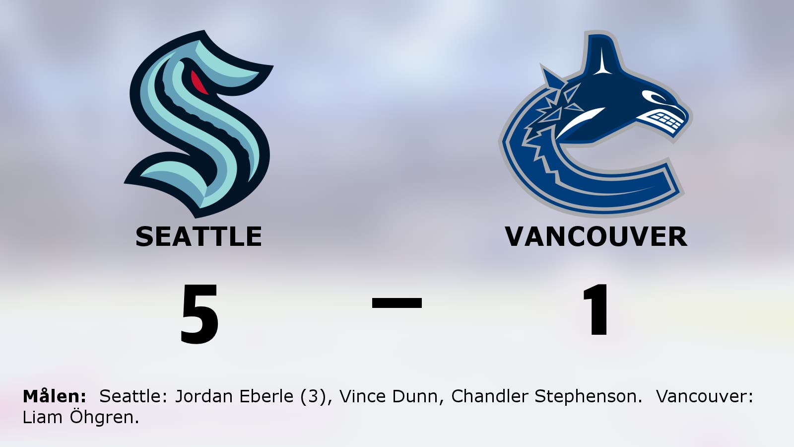 Seattle vann – efter Jordan Eberles hattrick