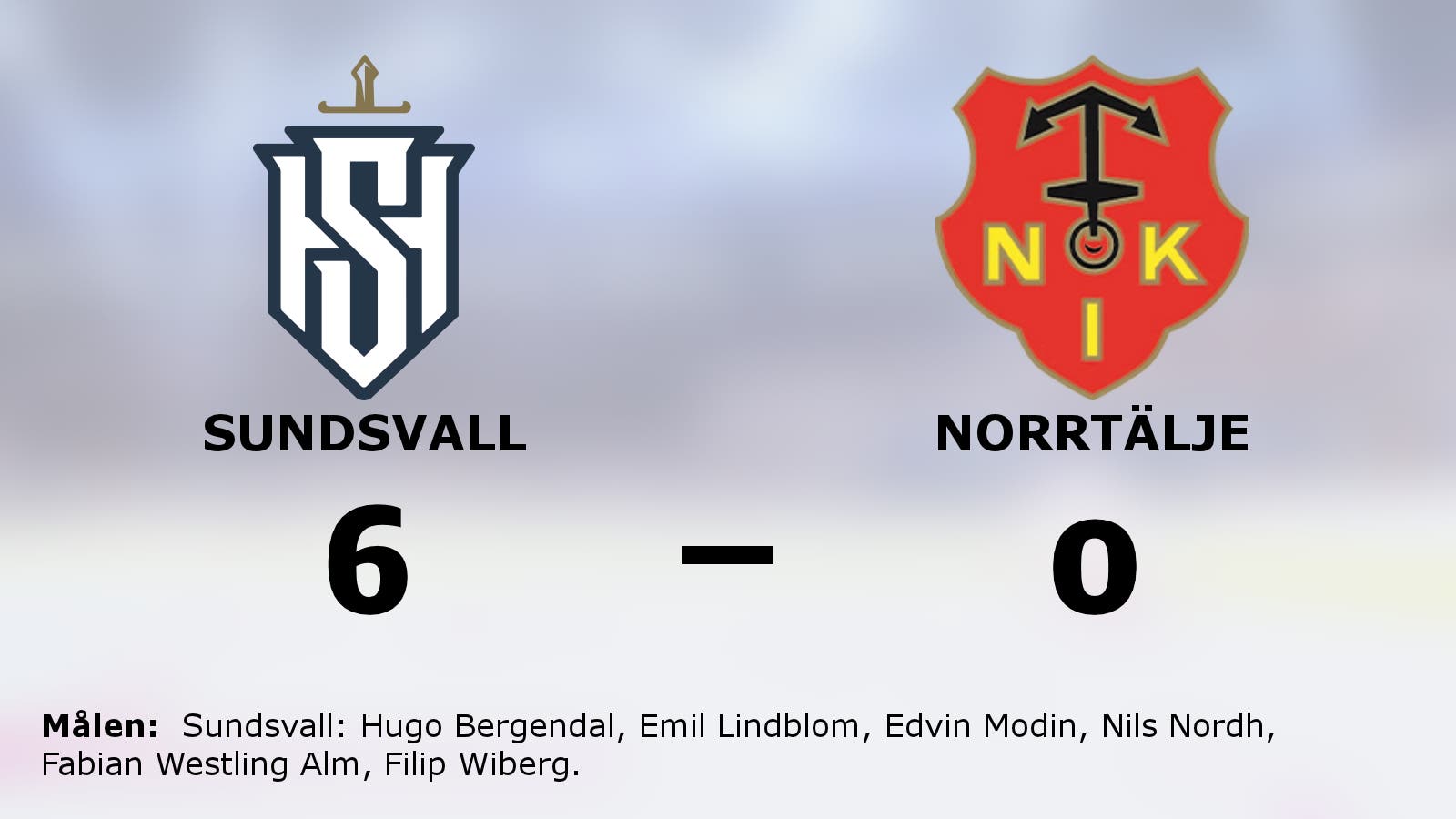 Målfest när Sundsvall krossade Norrtälje på hemmaplan