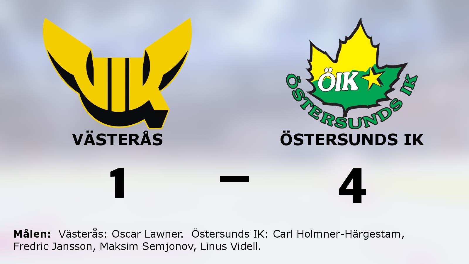 Förlustsviten bruten för Östersunds IK – efter 4–1 mot Västerås