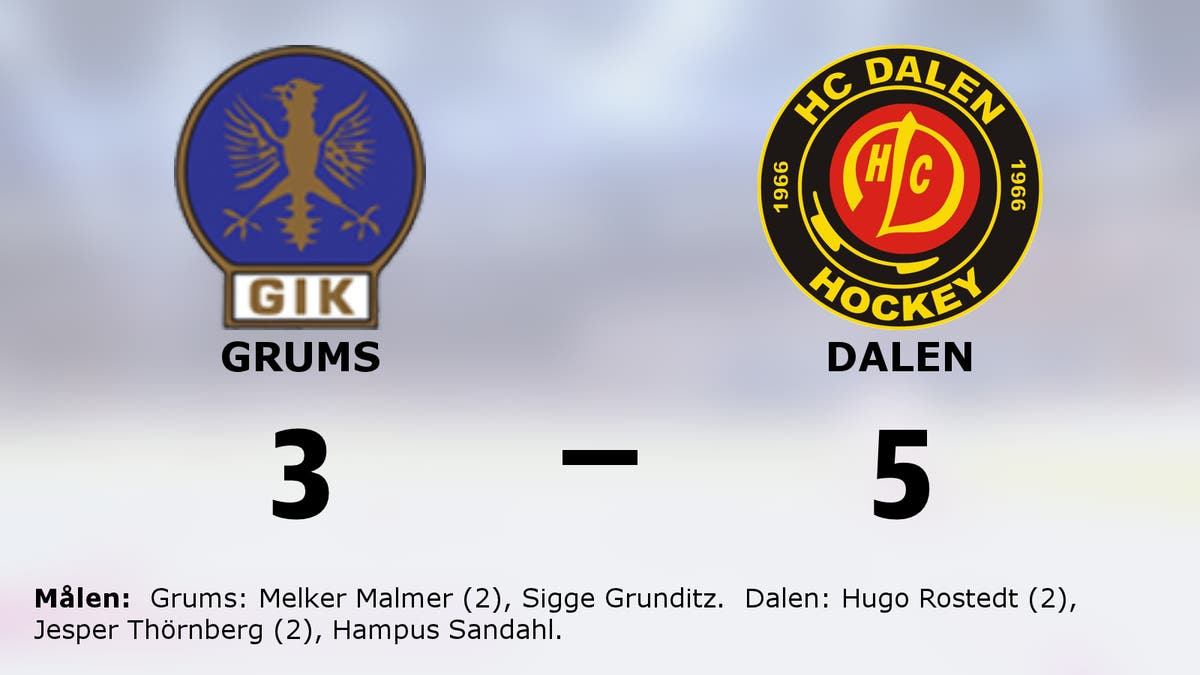 Dalen vände och vann på bortaplan mot Grums