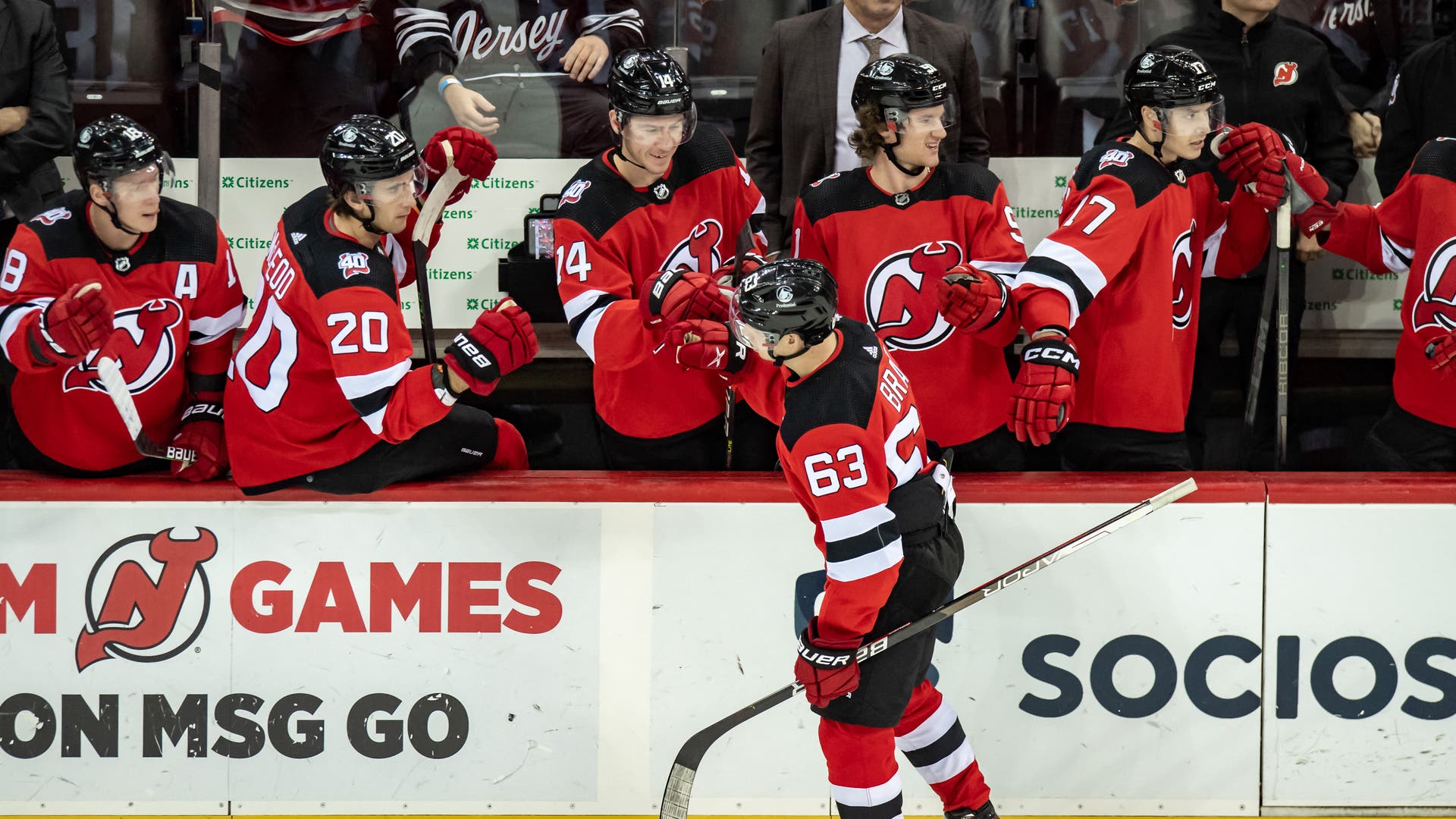 (25184) Jesper Bratt New Jersey Devils