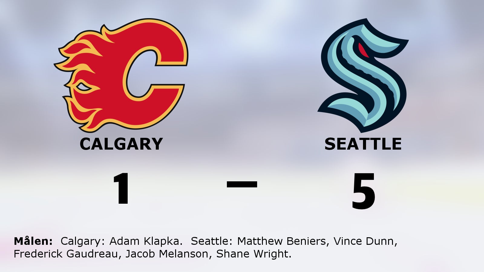 Seattle vann efter avgörande i tredje perioden mot Calgary
