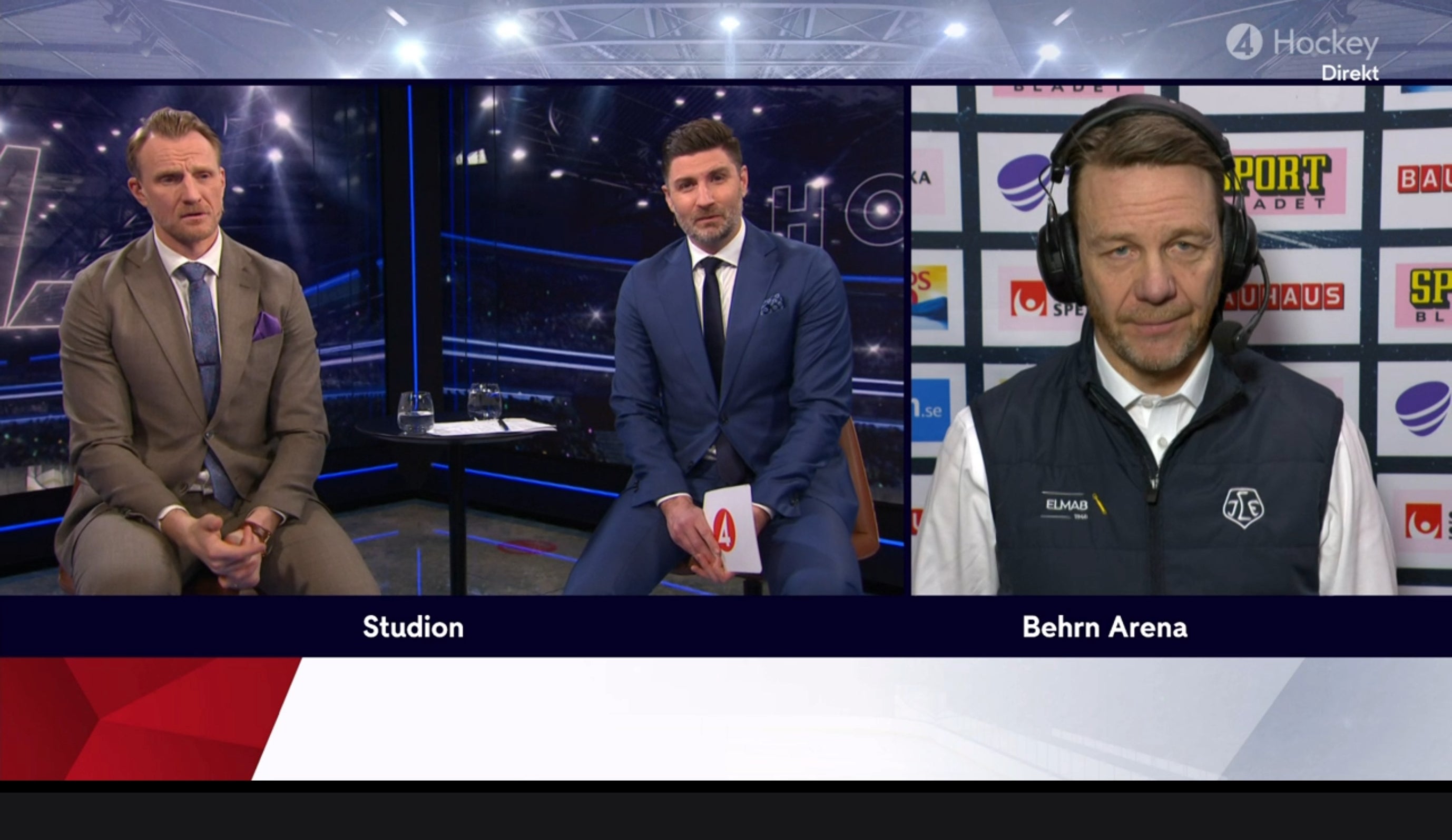Challe Berglund och TV4-studion.