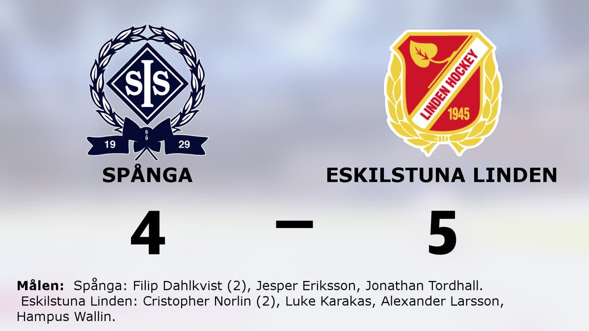 Eskilstuna Linden starkast i straffläggningen – vann borta mot Spånga