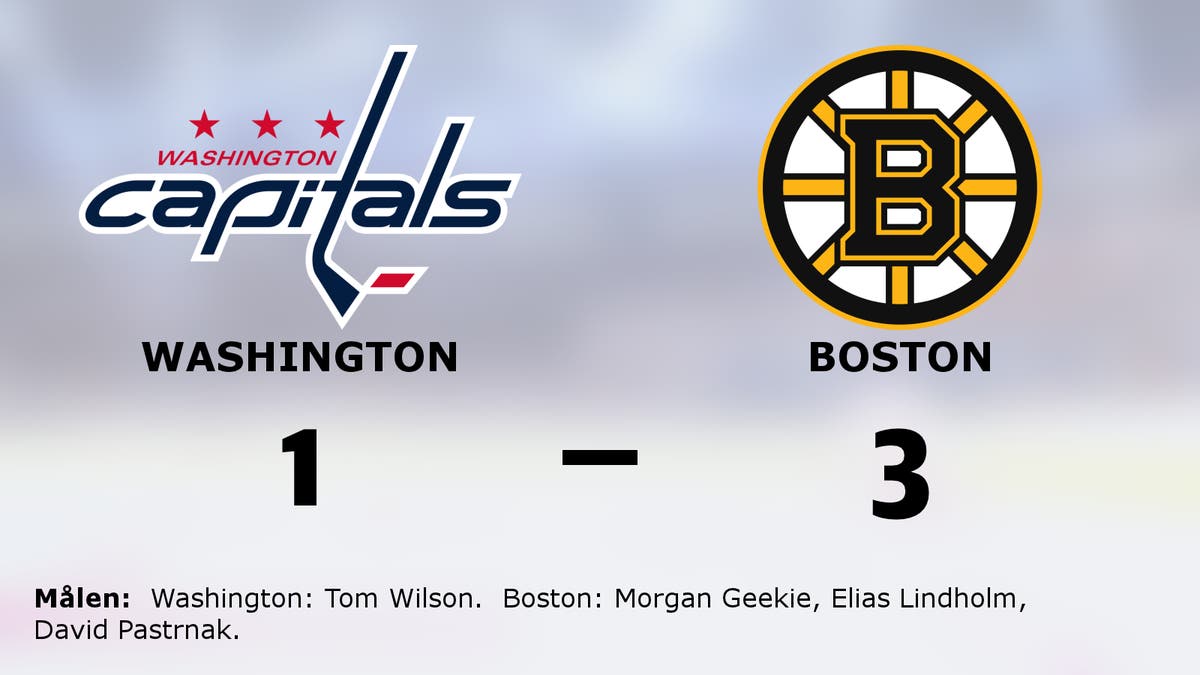 Boston segrare borta mot Washington