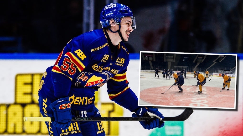 Charles Hudon DIF-träning 16 feb