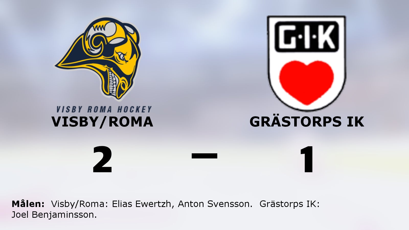 Seger i förlängningen för Visby/Roma mot Grästorps IK