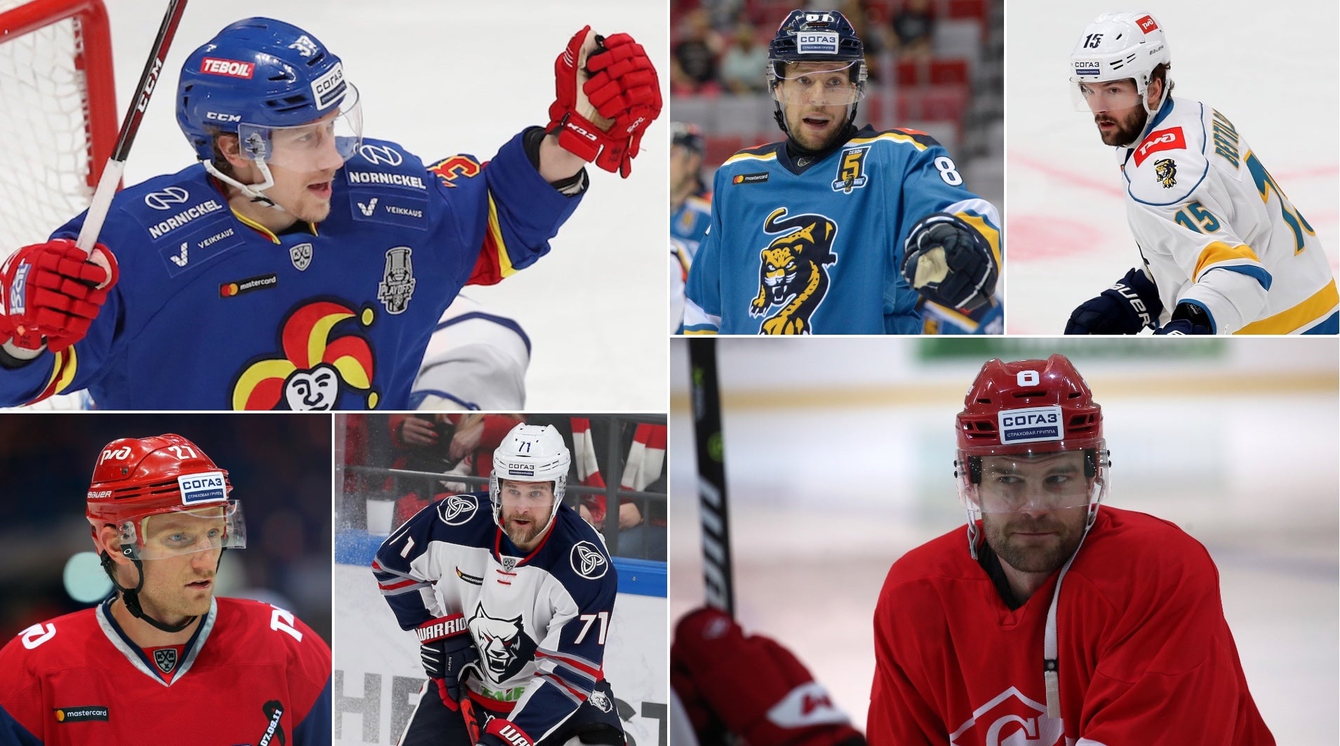 (c) photo.khl.ru Sergei Babunov/Yaroslav Neelov/Vladimir Bezzunov/Artur Lebedev/Yury Kuzmin