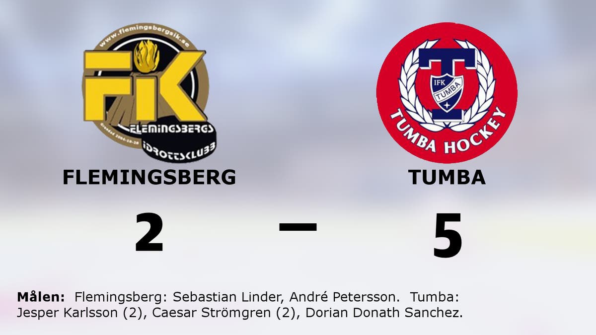 Seger med 5–2 för Tumba mot Flemingsberg