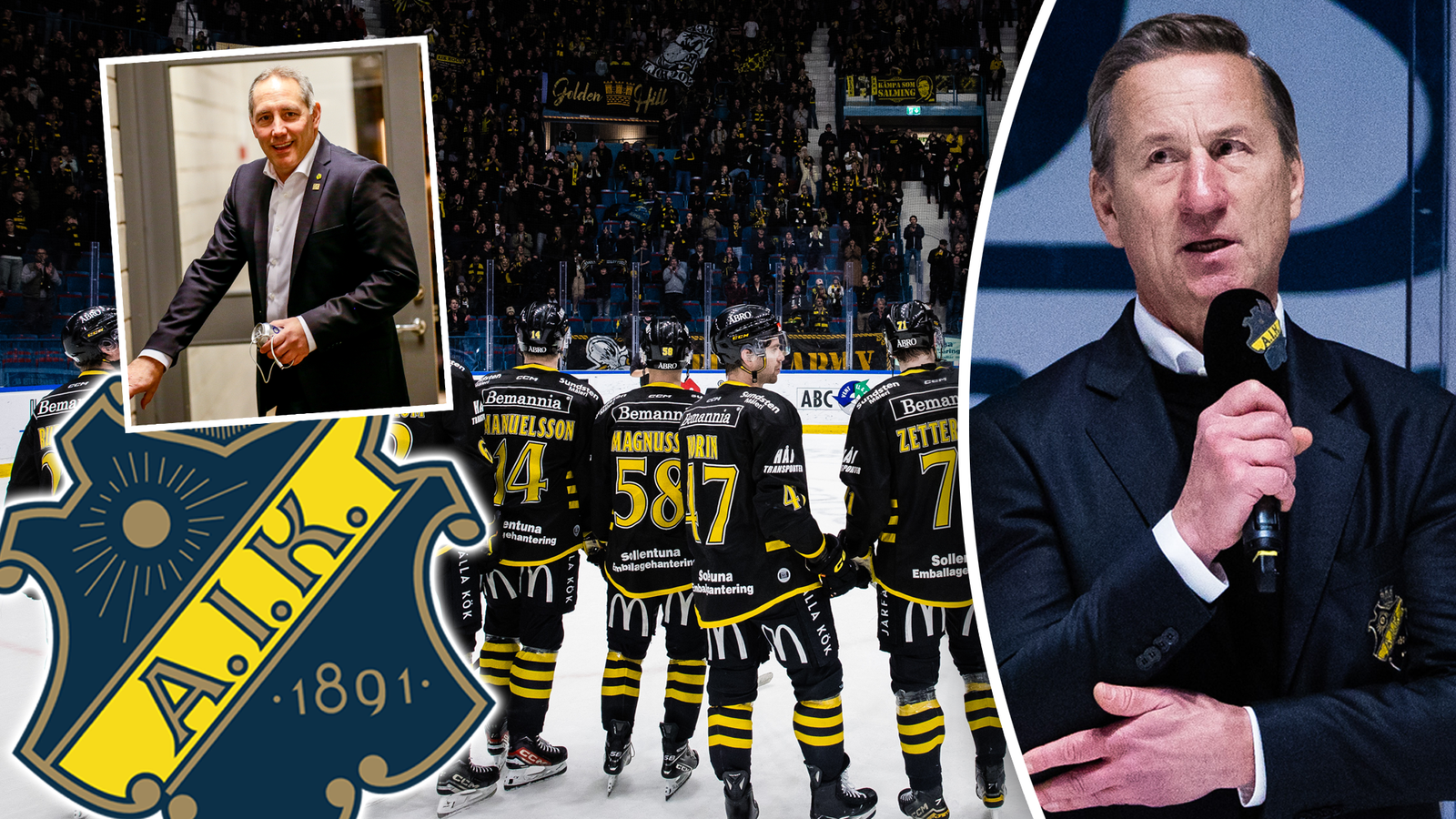 AIK satsning Lasse Johansson Stefan Myran Gustavson