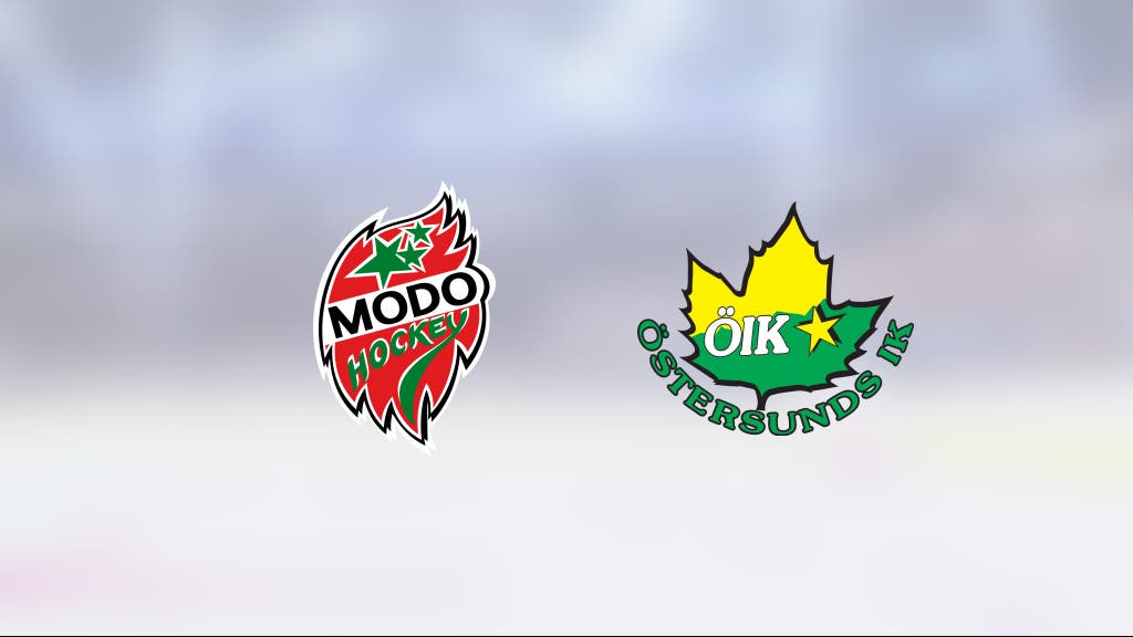 Modo Hockey avgjorde i tredje perioden mot Östersunds IK