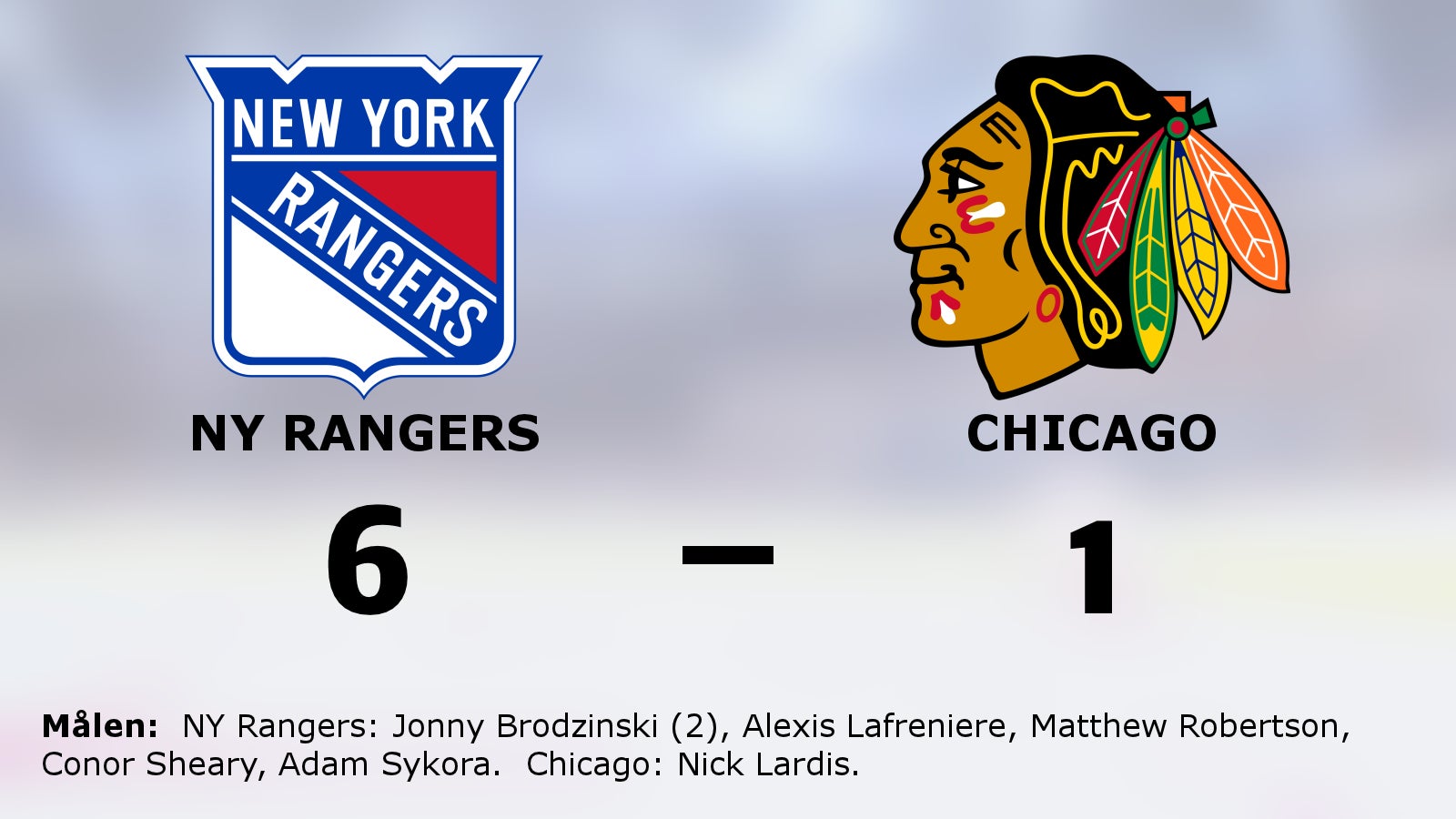 Äntligen för NY Rangers – bröt tunga sviten