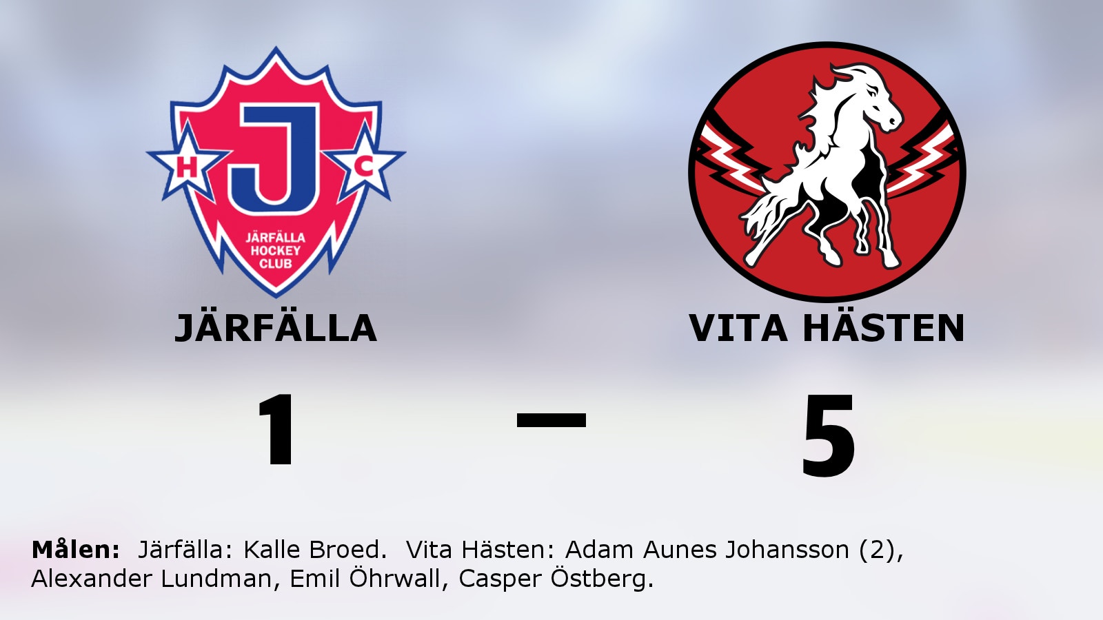 Vita Hästens fina svit mot Järfälla fortsätter