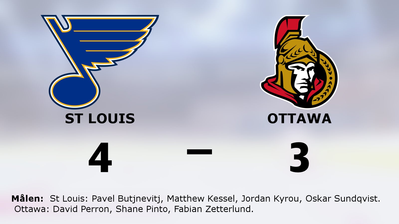 St Louis vände och vann mot Ottawa