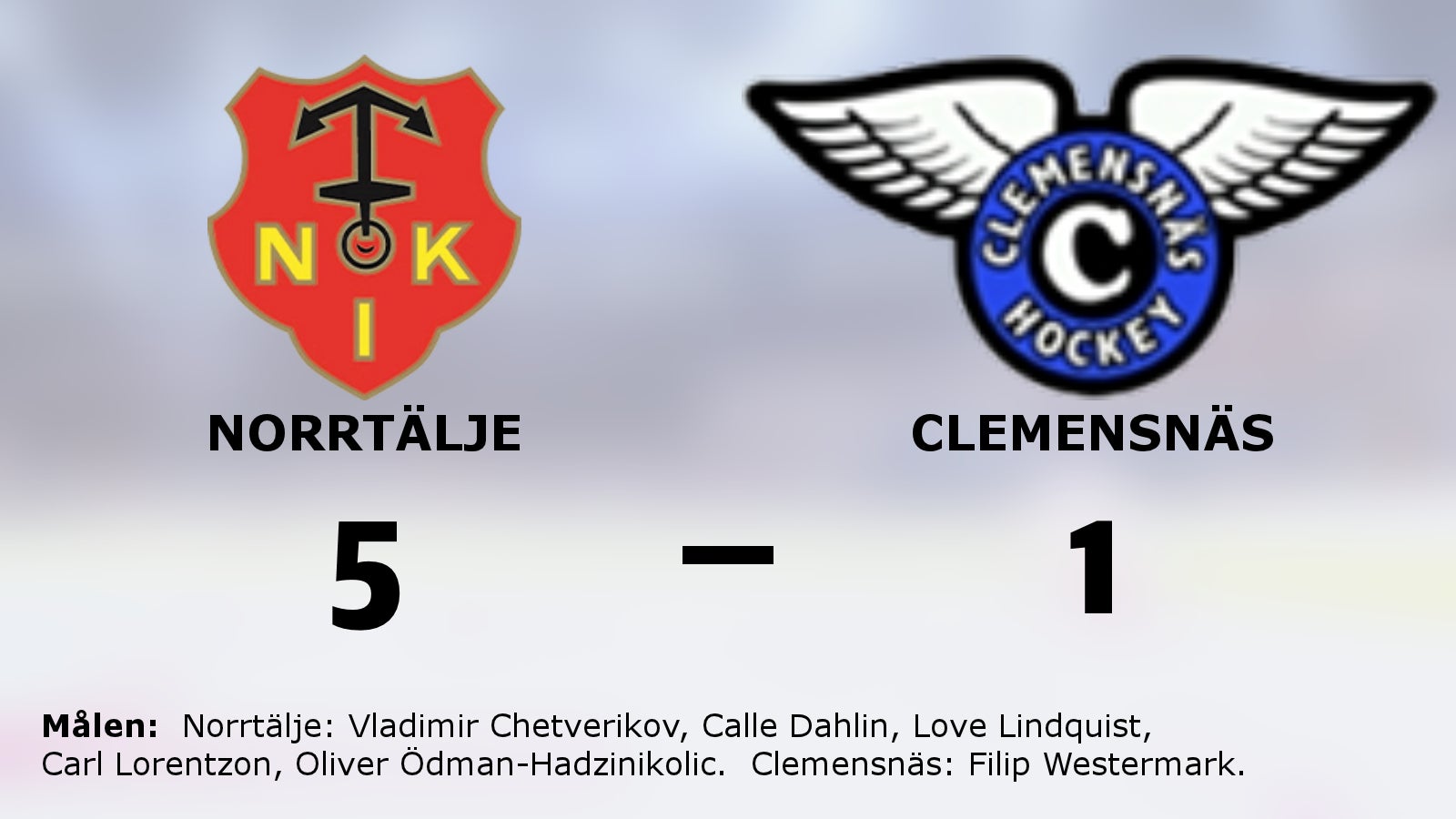 5–1-seger för Norrtälje – besegrade Clemensnäs