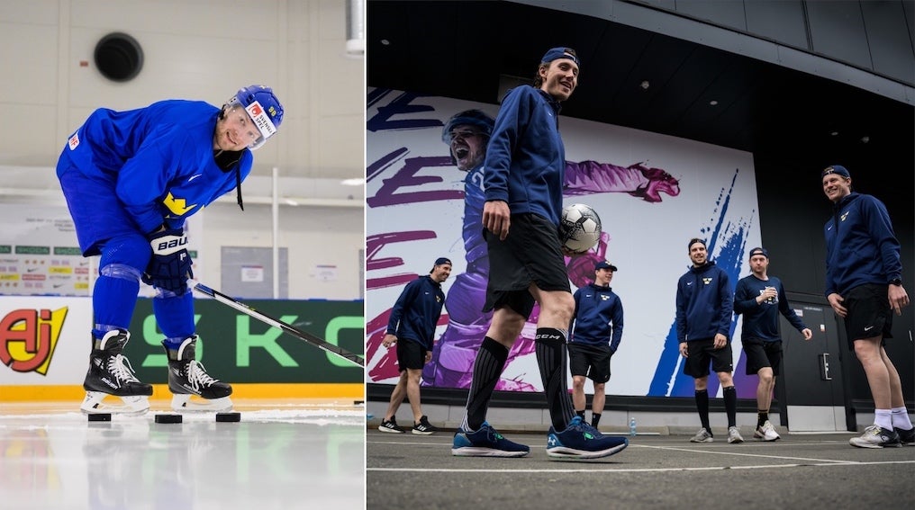 (28042) Alexander Nylander Tre Kronor-fotboll