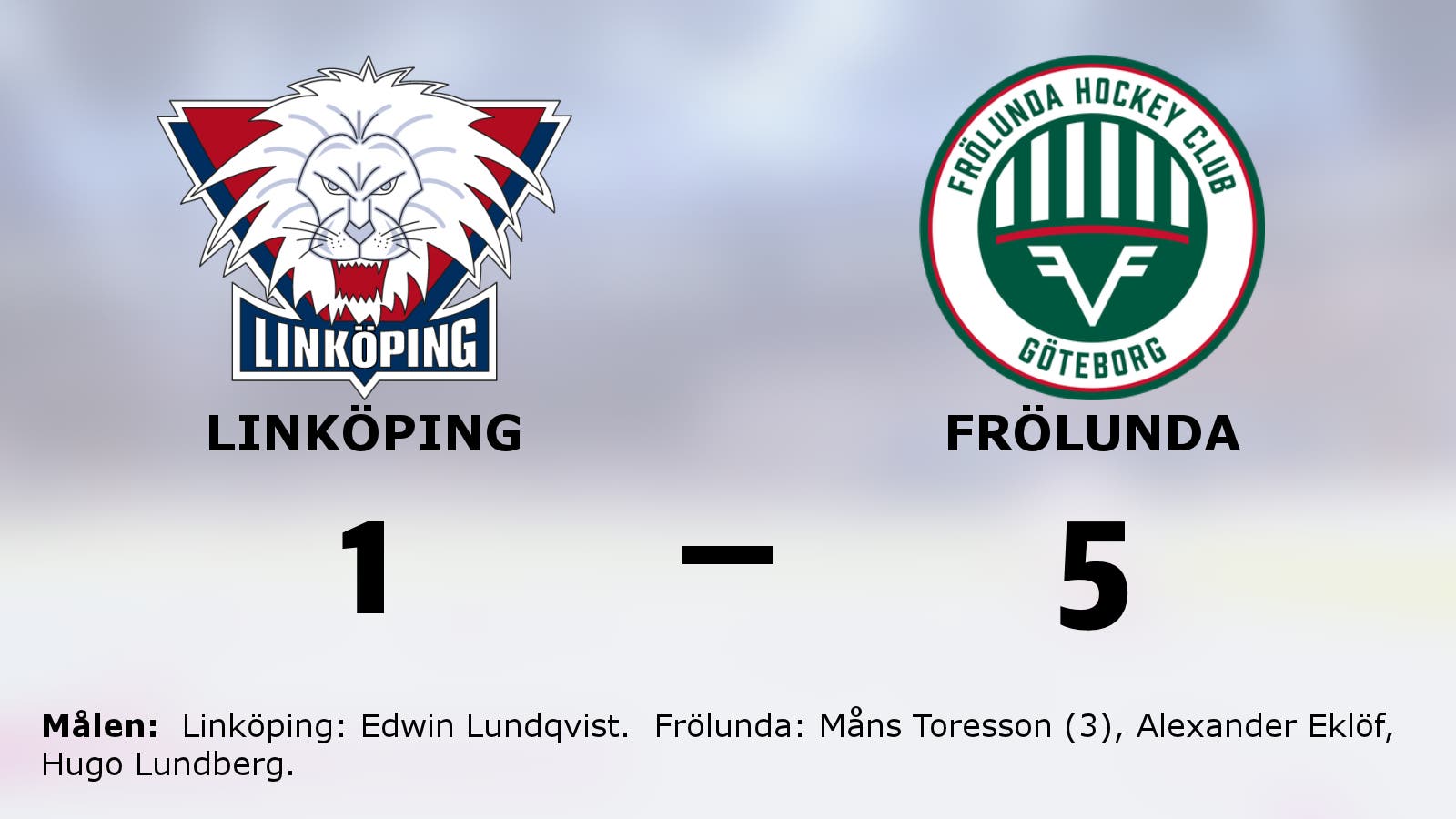 Ny seger för Frölunda mot drömmotståndet