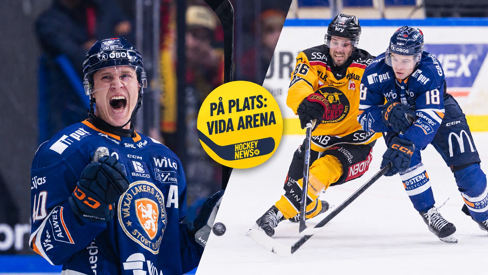 På plats_ Hockeydrama i Vida Arena