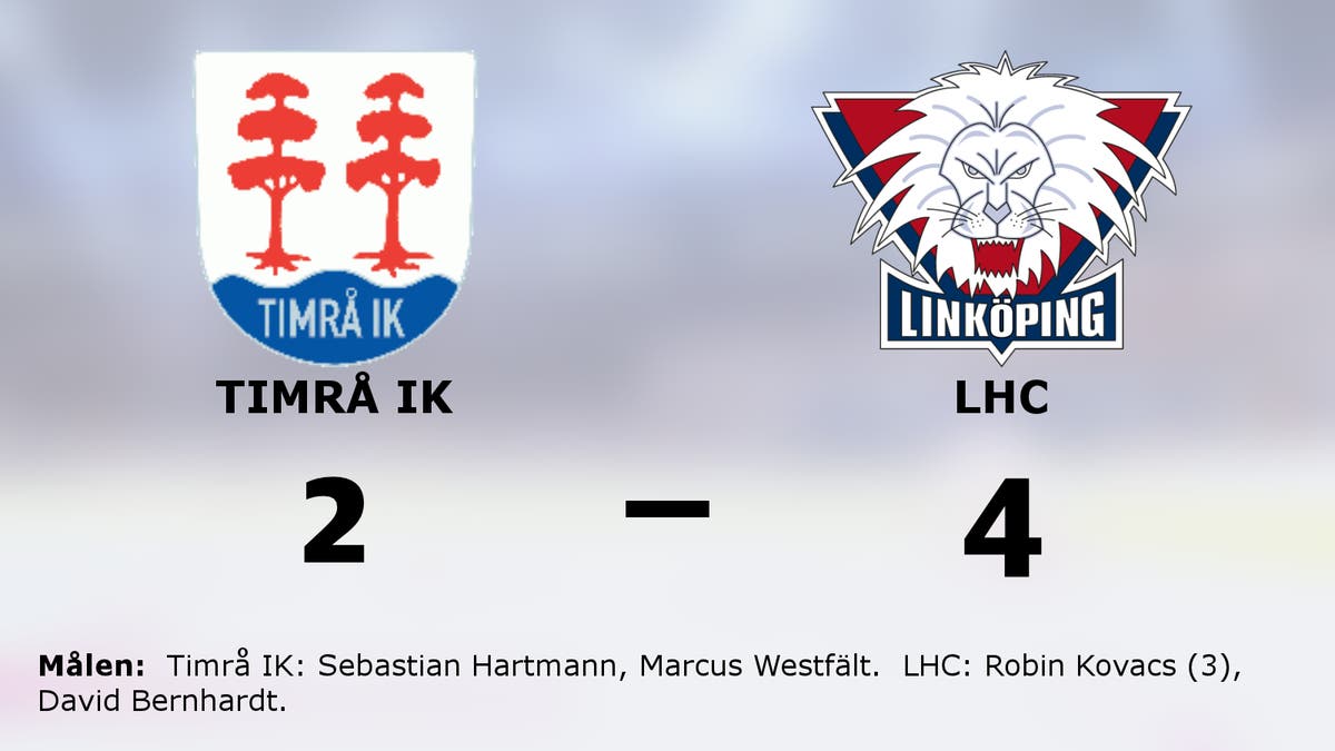 Robin Kovacs tremålskytt i LHC:s seger mot Timrå IK