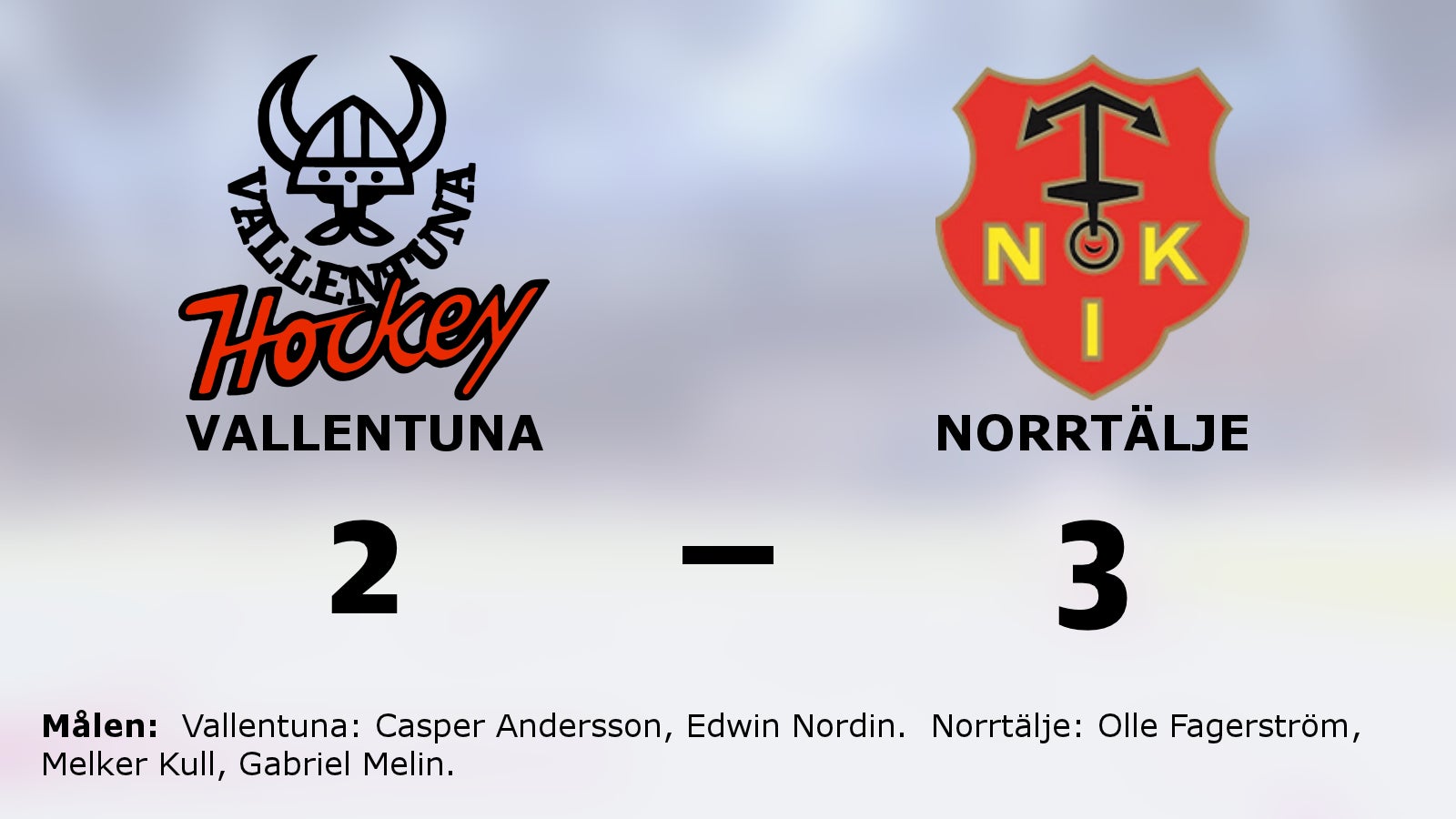 Tre poäng för Norrtälje borta mot Vallentuna