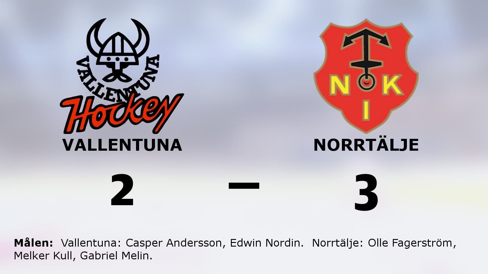 Tre poäng för Norrtälje borta mot Vallentuna