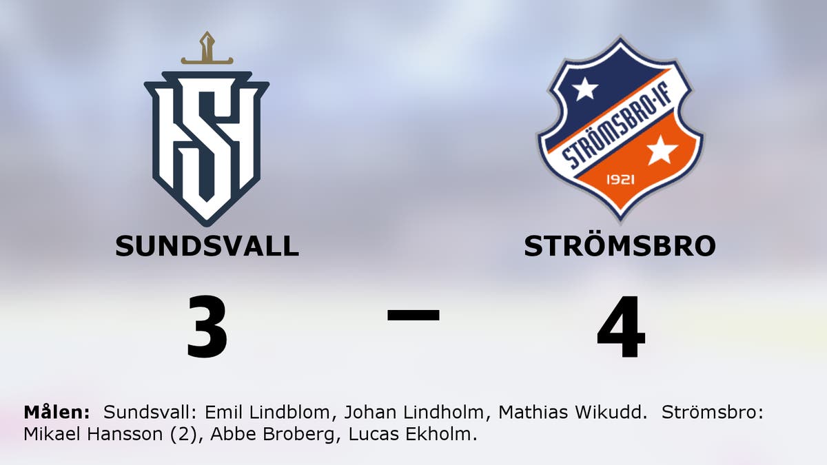 Seger på straffar för Strömsbro borta mot Sundsvall