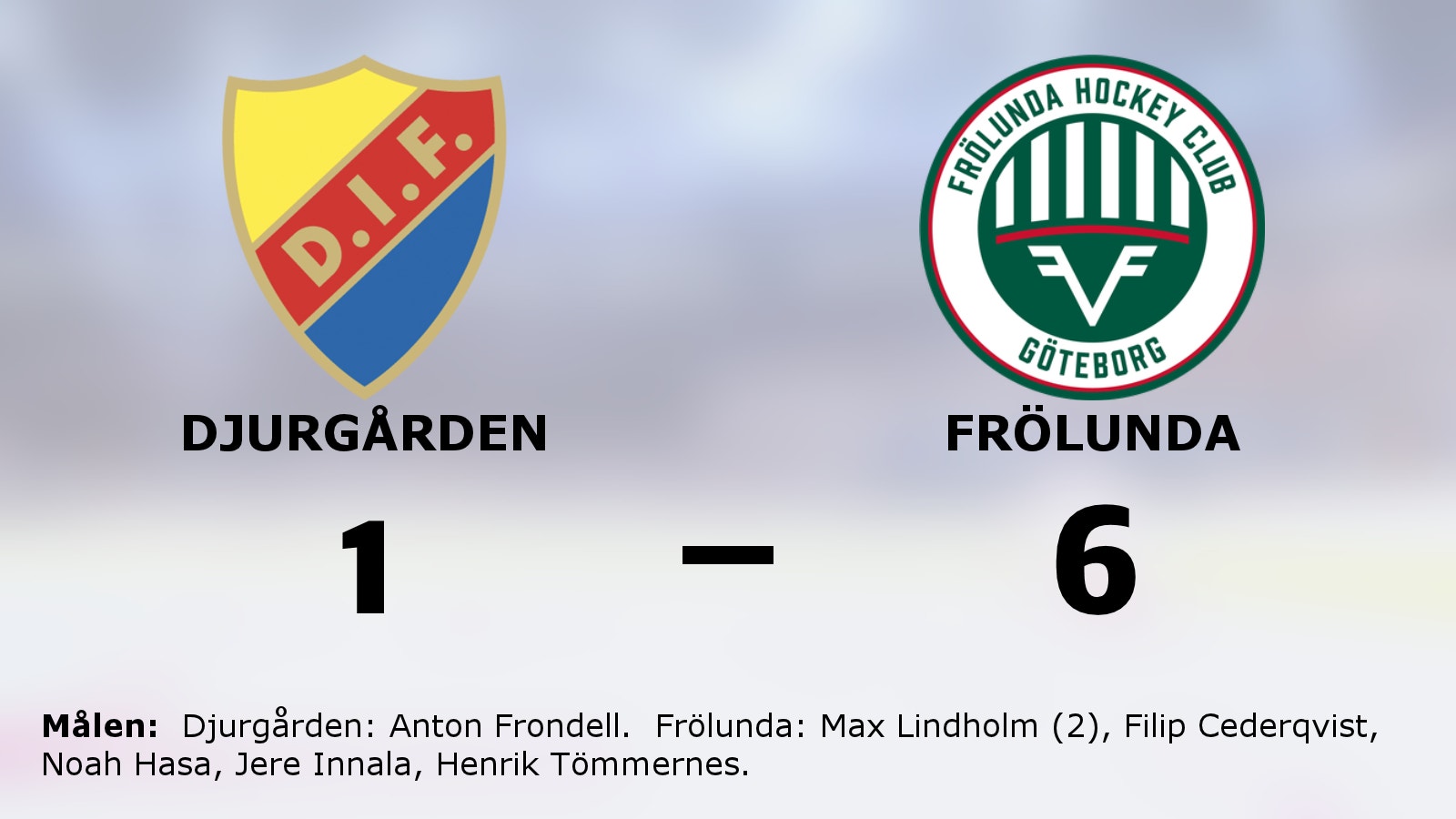 Ny seger för Frölunda mot favoritmotståndet
