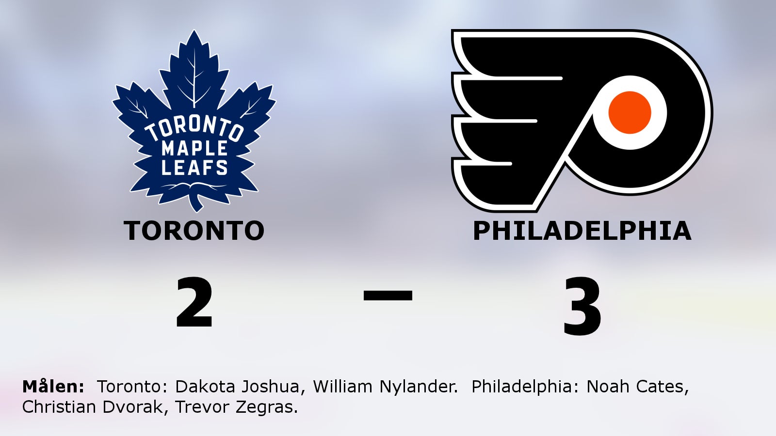 Vassast i straffläggningen – Philadelphia vann mot Toronto