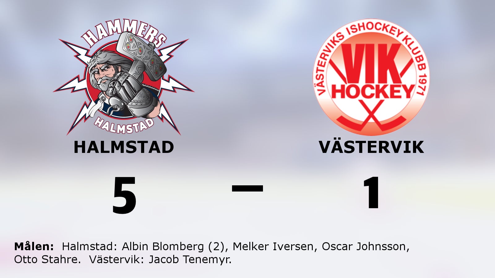 Albin Blomberg i målform när Halmstad vann mot Västervik