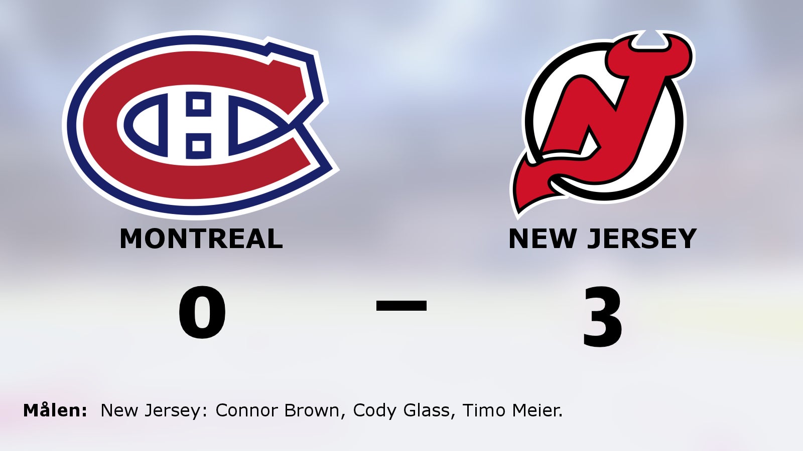 Efter åtta raka segrar i NHL tog vinstsviten slut för Montreal