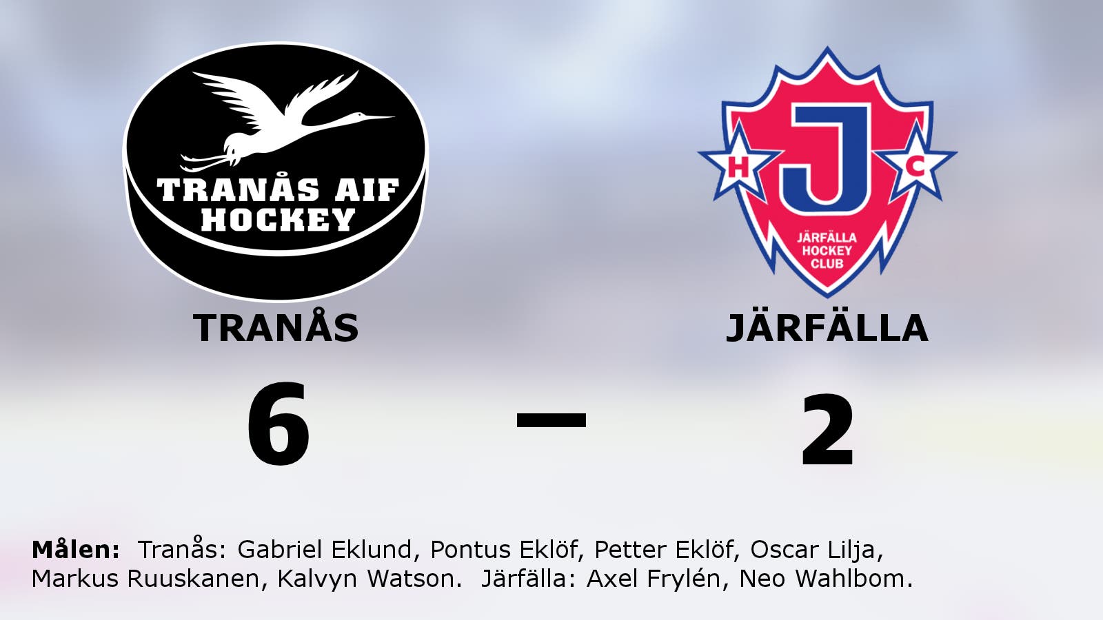 Tranås segrade mot Järfälla i hockeyettan södra