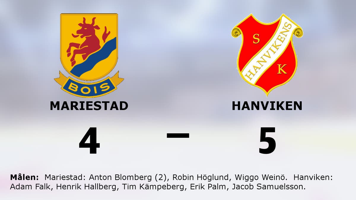 Straffar avgjorde när Hanviken vann mot Mariestad