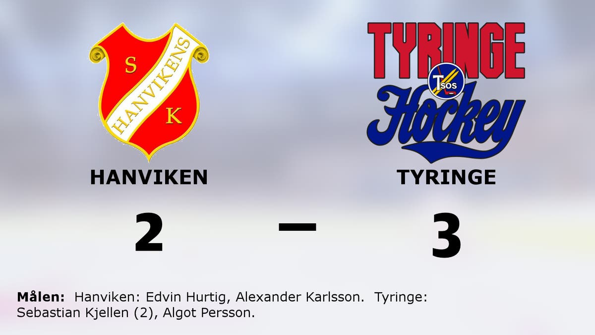 Sebastian Kjellen matchvinnare när Tyringe slog Hanviken