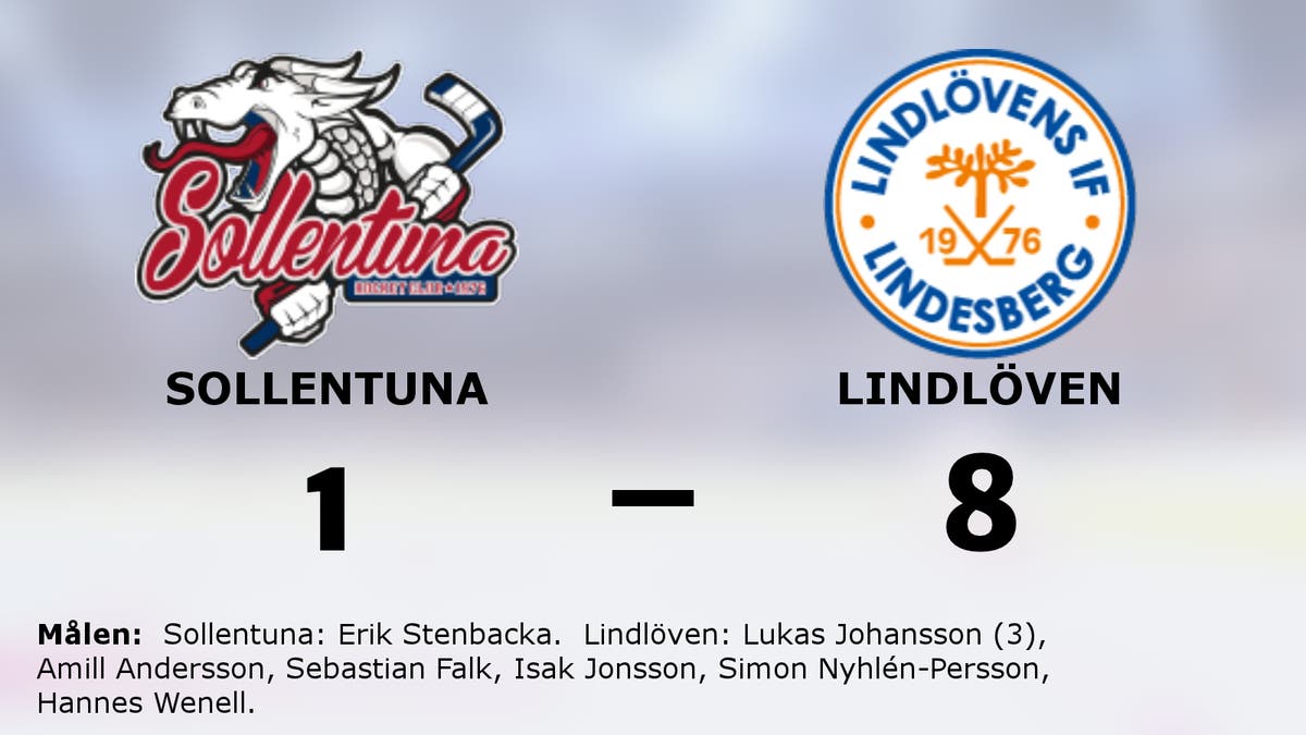 Storseger för Lindlöven borta mot Sollentuna